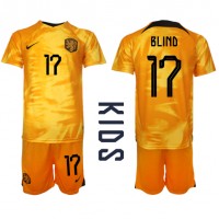 Nizozemska Daley Blind #17 Domaci Dres za djecu SP 2022 Kratak Rukav (+ Kratke hlače)